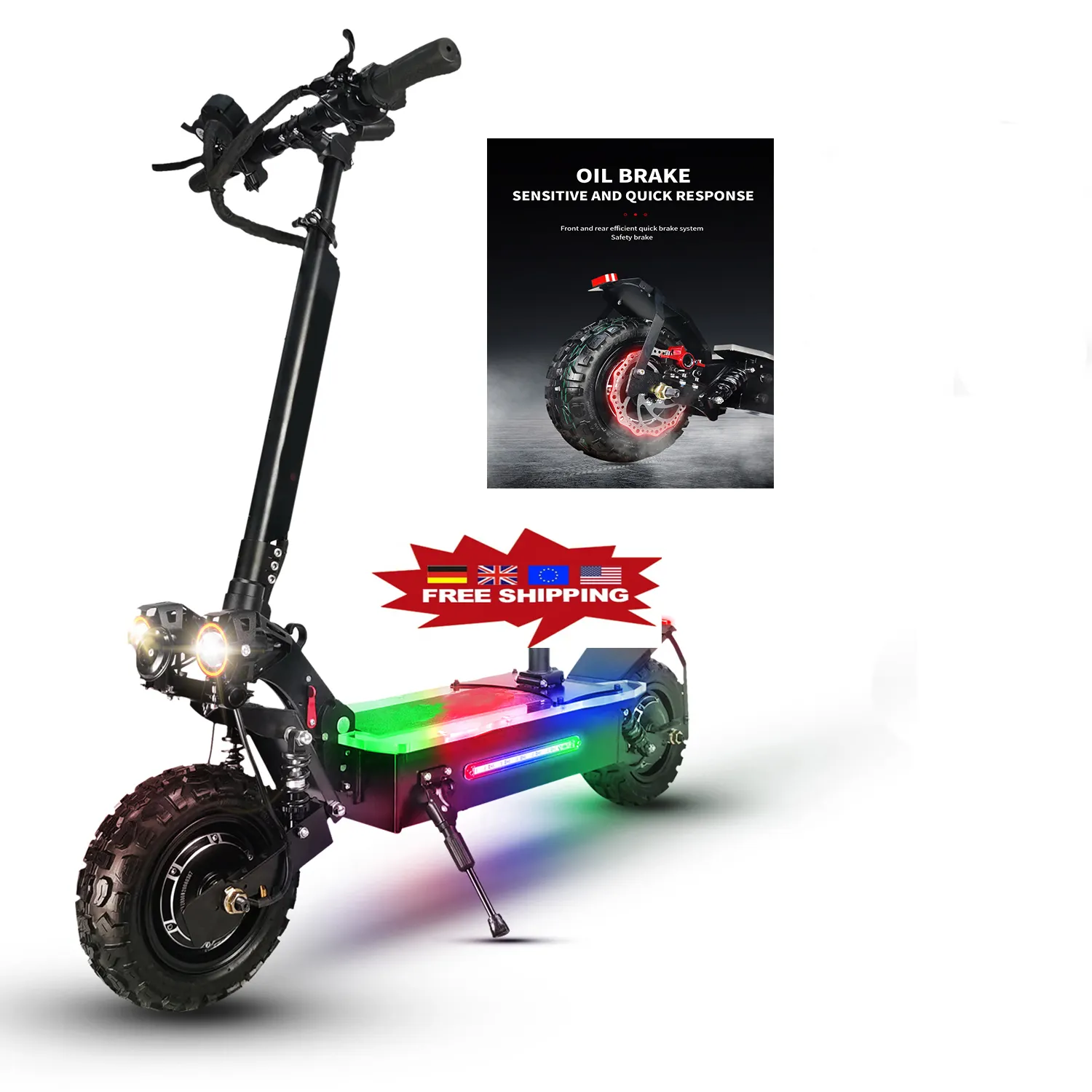 EU warehouse china long range adult /new design folding e scooter/wholesale 5600w jueshuai two wheeler electric scooter