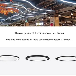 Lámpara Lineal Colgante LED de Aluminio Personalizada con Múltiples Formas, Lámpara de Tira Lineal para Oficina, Gimnasio, Sala de Estar - Product Image 6