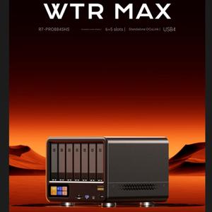 WTR MAX 11-Bay Desktop NAS, AMD Ryzen 7 Pro 8 8845HS 8-core/16เธรด, USB4, oculink, ที่เก็บข้อมูลเครือข่ายที่แนบมา (diskless) - Product Image 3