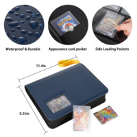 Álbum Personalizado Semirrígido de 4 Bolsillos para Tarjetas, Carpeta Premium para Tarjetas Coleccionables, Almacenamiento de Tarjetas Deportivas