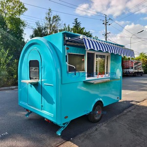 factory outlet blue Mobile <b>Small</b> Truck Trailer <b>for</b> Sale <b>for</b> Hamburger Hot dog Chips Ice Cream Mobile Breakfast & Bakery Food Car - Product Image 4