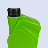 Bouteille en plastique vide d'huile moteur de moto 1L HDPE vert noir marron 1000 ml 1litre pour moteur