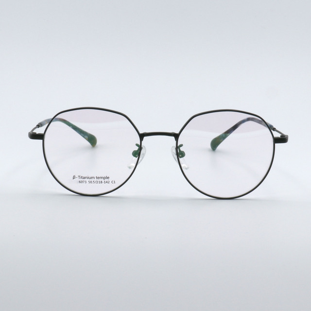 High Quality Pure Titanium Full-Rim Women's Eyeglasses Frames Classic Flexible Thin Legs Rhinestone Optically Myopia-Repairing