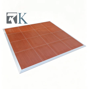 Anti Slip Dance Floor Portable Party Wedding Event Flooring with PVC <b>Platform</b> Aluminum Edging - Product Image 1