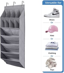 Foldable Hanging Closet Organizer with Deep Pockets for Home <strong>Storage</strong> &amp; Organization <strong>Storage</strong> Rack <strong>Over</strong> <strong>the</strong> <strong>Door</strong> Shoe Organizer - Product Image 3