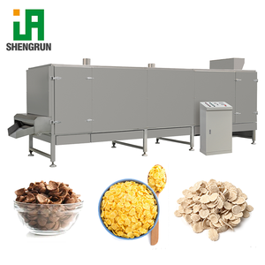 Línea Profesional <span class=keywords><strong>de</strong></span> Extrusión <span class=keywords><strong>de</strong></span> Cereales para Desayuno, Máquina Automática para Secar, Tostar y Rociar Azúcar en Hojuelas <span class=keywords><strong>de</strong></span> Maíz - Product Image 2