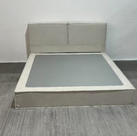Cadre de lit double en bois KINGTOP KTB-C001 moderne, compressé sous vide, en mousse intégrale, pour matelas Queen et King Size – Vente en gros