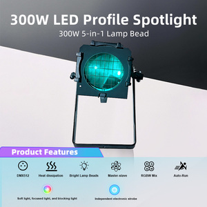 Nueva Luz LED de Escenario de 300W RGBW, Foco Elipsoidal LED Leko, Iluminación LED para Teatro, Adecuada para Escenarios de Teatro/Ópera - Product Image 6
