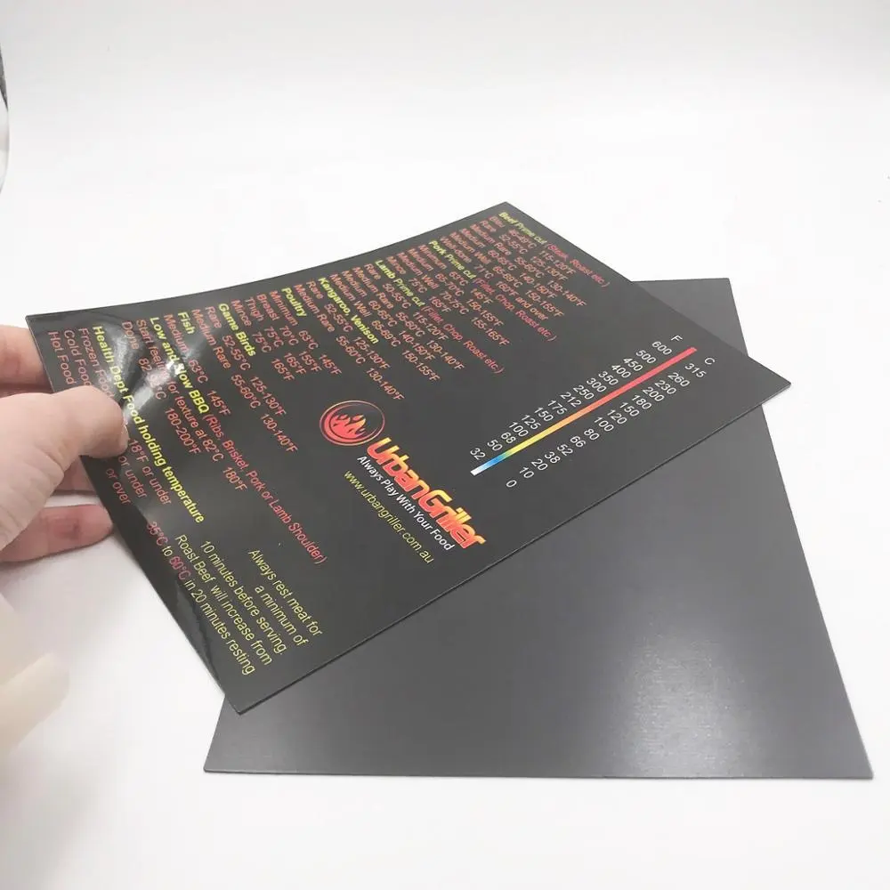 Full Color Printed Paper Fridge Magnet Menu Magnetic Fridge Sticker for Business MMS-019
