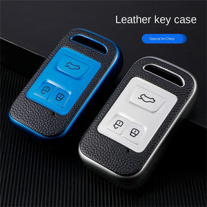 เคสกุญแจรถคาร์บอนเสิ่นเจิ้นกระเป๋าหนัง TPU กระเป๋าอุปกรณ์เสริมสำหรับ Chery 20Tiggo8 arrizo 5e Tiggo5x Tiggo7 Tiggo8 1 - Product Image 5