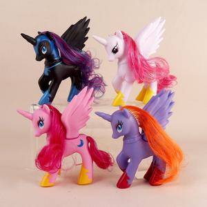 Colección de Figuras de Pony Twilight Sparkle y Pinkie Pie, Figuras de PVC, Decoración de Mesa de Postres y Pasteles, Escala 1:32 - Product Image 4