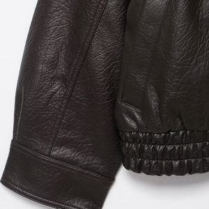 ZATRHMBM Autunno/Inverno 2025 Nuova Giacca <span class=keywords><strong>in</strong></span> Ecopelle alla Moda <span class=keywords><strong>con</strong></span> Grande Collo <span class=keywords><strong>in</strong></span> <span class=keywords><strong>Pelliccia</strong></span>, <span class=keywords><strong>Cappotto</strong></span> Casual Retrò e Caldo per <span class=keywords><strong>Donna</strong></span> - Product Image 4