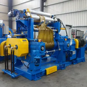 Automatische Rubberverwerkingsmachine, Lab Rubber Open Twee Rolmengmolen Waterkoelmachine, Siliconen Mengmolenmachines