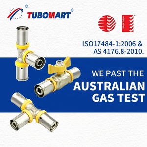 OEM pex raccord de tuyauterie Multilayer pex AL pex ống nước TEE Brass Báo Chí Phụ kiện cho PE AL PE hệ thống ống dẫn khí - Product Image 3