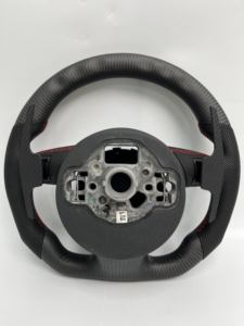 Accesorios Personalizados para Automóviles, Volante Negro Brillante para <span class=keywords><strong>Audi</strong></span> A6 A7 A8 S6 S7 S8 C8 2018 2019 2020 2021 2022 <span class=keywords><strong>2023</strong></span> - Product Image 6