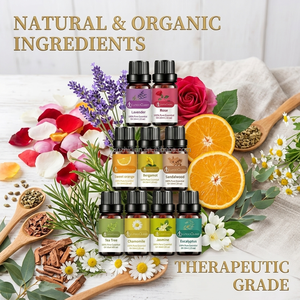 Aceites Esenciales 100% Puros de Plantas al por Mayor, 10 ml, Aceite de Aromaterapia Orgánico para Difusor y <span class=keywords><strong>Humidificador</strong></span>, Marca Privada OEM, Aceite de Fragancia - Product Image 1