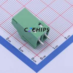 DG504-5.08-02P-14-00A(H) Screw Terminal Block Through hole Component (THT),P=5.08mm Connector 1x2P 5.08mm Green Through Hole - Product Image 2