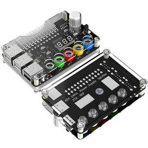 ATX 24Pin 6 Port USB 2.0 Power Supply Breakout Board Adapter Card Kenop Tegangan Dapat Disesuaikan Tampilan Digital Mendukung QC2.0 QC3.0 - Product Image 4