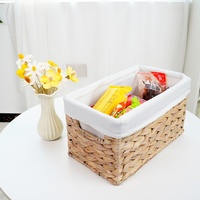 Wäschekorb für Kinder, handgefertigt aus Wasserhyazinthe, umweltfreundlich, modern, für Küche, Bad, Obst und Gemüse