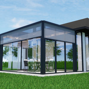 10x14 12x10 10x12 pies para cubierta Motorizada Pérgola de invierno a prueba de agua con toldo retráctil - Product Image 4