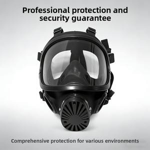 Masker Gas Wajah Penuh MF15 dengan Tabung Filter B2KP100 Bersertifikasi <span class=keywords><strong>CE</strong></span> Perlindungan Kimia Perlindungan Penuh Terhadap Gas dan Partikel - Product Image 2
