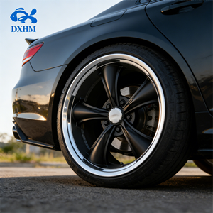 Juego de Llantas de Aleación Forjadas de 20, 21 y 22 Pulgadas, Color Negro Mate, <span class=keywords><strong>5</strong></span> Radios, 20x10J, 5x114.3, Borde Mecanizado, Diseño Cóncavo Profundo, para Autos Deportivos y Muscle Cars - Product Image 5