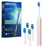 Brosse à dents électrique sonique intelligente pour adultes, poils souples, rechargeable par Type-C, blanchiment des dents, étanche IP67, vente en gros
