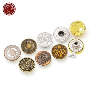 KUNSHUO <b>Button</b> Factory Vintage Brass Jean <b>Button</b> and Rivets Stainless steel Iron Logo Denim Custom Metal <b>Buttons</b> for jeans - Product Image 3