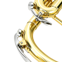 JINBAO Standard Bb Tone Trumpet Durable Brass Wind for School Marching Band Performance