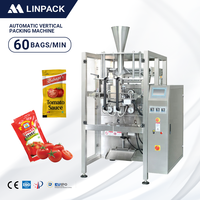 Machine d'emballage verticale automatique pour sachets, pochettes et sticks de pâte de tomate, sauce et ketchup
