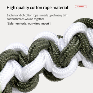 Vendita calda pesante corda di cotone Pet masticare cane giocattolo interattivo morso per cuccioli di dentizione aggressivi - Product Image 5