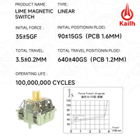 100 Million Cycle Precision Magnet Kailh Lime Magnetic Switch POK Stem for High Precision RT E-sports Custom Keypad Mod Build
