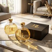 Bouteilles de diffuseur à roseaux en verre plates rechargeables de 150 ml/5 oz avec bouchon en liège, pour huiles essentielles d'aromathérapie, pour salle de bain et maison, 100 pièces