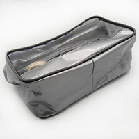 Trousse de maquillage de voyage étanche en PVC transparent avec logo personnalisé Trousse à cosmétiques colorée à la mode avec fermeture éclair