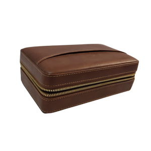 Boîte de rangement élégante et classique en <span class=keywords><strong>cuir</strong></span> pour cigares, avec design écologique anti-humidité et fermeture éclair fluide, idéale pour les collectionneurs de cigares, cadeau de fêtes - Product Image 5