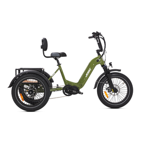 Fabbrica 20 pollici elettrico Trike 500W pneumatico grasso 3 <span class=keywords><strong>ruote</strong></span> E <span class=keywords><strong>bici</strong></span> triciclo <span class=keywords><strong>tre</strong></span> <span class=keywords><strong>ruote</strong></span> per adulti Cargo <span class=keywords><strong>bici</strong></span> elettrica con cestello - Product Image 2