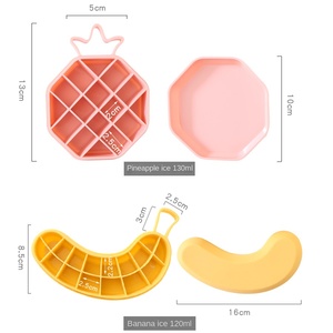 Tùy Chỉnh Dứa Hình Dạng <span class=keywords><strong>Ice</strong></span> <span class=keywords><strong>Cube</strong></span> Khay Dễ Dàng Phát Hành <span class=keywords><strong>Silicone</strong></span> Linh Hoạt 16 Khoang <span class=keywords><strong>Ice</strong></span> <span class=keywords><strong>Cube</strong></span> Khay Với Tràn Chịu Mài Mòn Có Thể Tháo Rời Nắp - Product Image 3