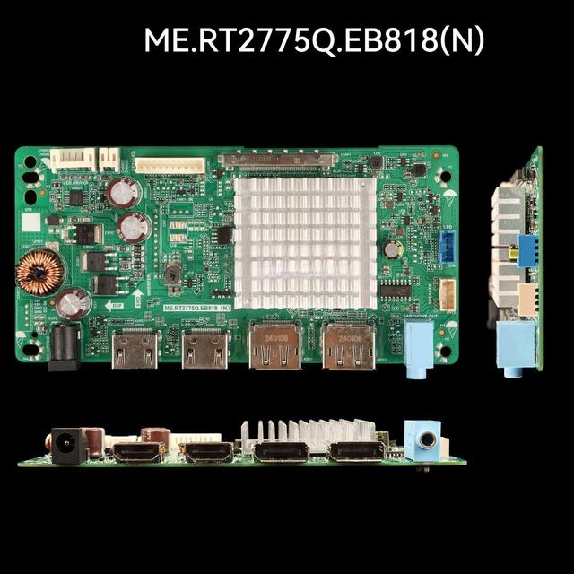 ME.RT2775Q.EB818 (N) 4K LCD Screen Driver Board 30W Backlight 143*70mm Plug-and-Play for LED TV High Heat Dissipation