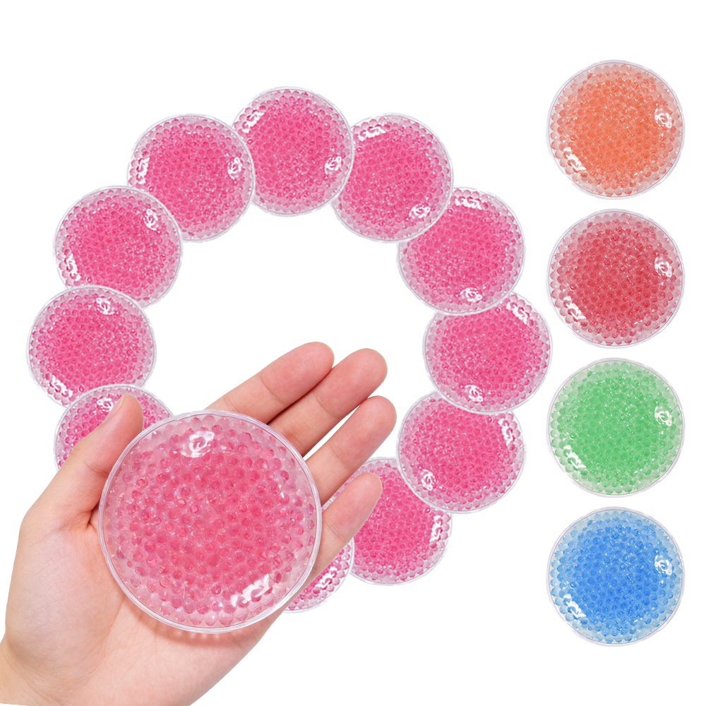 Custom Shaped Hot Cold Gel Pack Reusable Round Ice Pad For Pain Relief Portable Physical Therapy GEL Bead Hot Cold Packs