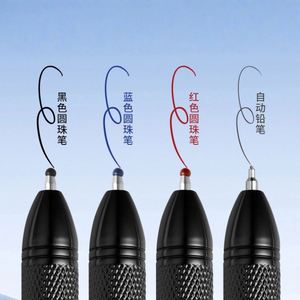 Custom Sports Business Metal Black Technology Four-in-One Multicolor Ballpoint Automatic Pencil Gravity Sensing 1.0mm Students - Product Image 3