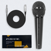 Microphone dynamique filaire portable NK-533 pour machine à chanter, téléphone, karaoké, microphone filaire pour chanter, 8 pièces, 100 Hz-10 kHz
