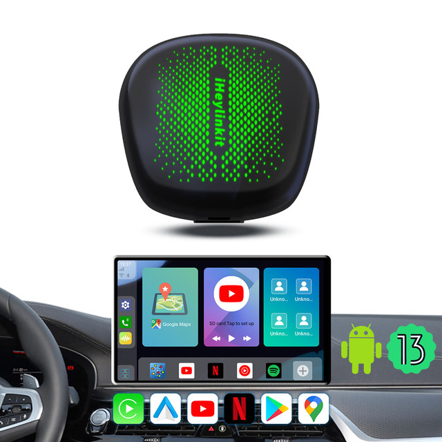 Carplay Smart Box Android 13 Snapdragon 6125 With HD Output RAM 8GB+ROM 128GB
