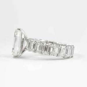 Classic Moissanite <b>Ring</b> 925 <b>Silver</b> <b>Statement</b> <b>Ring</b> Elegant Durable Design for Engagement Gift Party Wear and Daily Use - Product Image 4