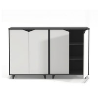 Meubles de bureau en bois, en MDF, personnalisés, à 2 portes, armoires de rangement pour bureau, usine chinoise