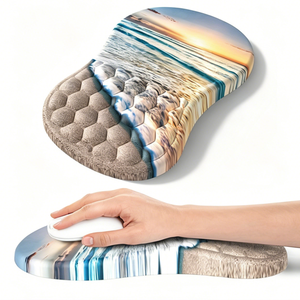 OEM Office Massage Memory Foam Wrist Support Mousepad Custom Print Ergonomic <b>Mouse</b> Pad with Wrist Rest for Carpal Tunnel Relief - Product Image 1