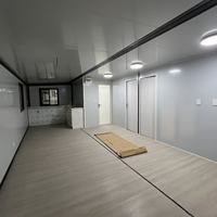 Maison conteneur moderne de style mid-century, extensible et respirante, prête à l'emploi, de 20 pieds, avec cuisine, pour usage résidentiel, bureau ou restaurant