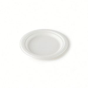 Assiettes à compartiments rondes en pulpe de bagasse - Product Image 2