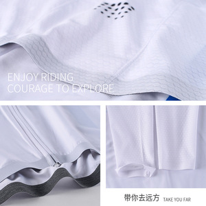 Maillot de cyclisme à manches longues pour femme Bao Dun, blanc, respirant, anti-transpiration, pour le cyclisme sur route en plein air - Product Image 3