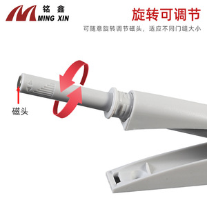 Dispositif de rebond pour porte de placard Ming Xin, poignée dissimulée cylindrique en plastique pour armoire, ouverture par pression, durable - Product Image 5