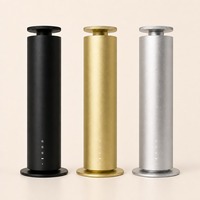 Diffuseur d'huiles essentielles sans eau, électrique, en métal, cylindrique, élégant, avec télécommande, pour hôtel